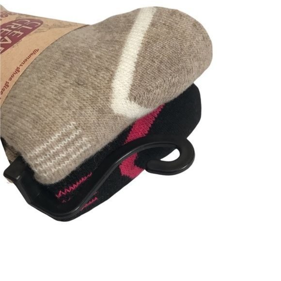 CLEAR CREEK Womens 2 Pairs Cozy Wool Blend Boot Socks Size 5-9 - Picture 4 of 7